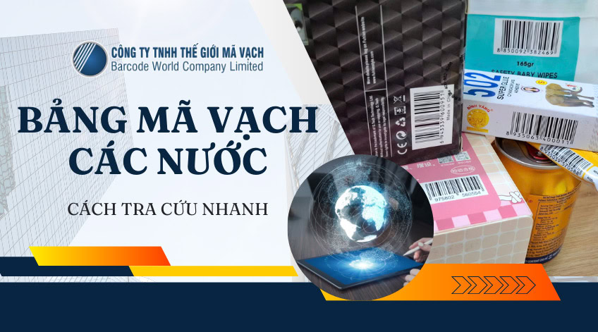 Bảng mã vạch các nước trên thế giới, cách tra cứu nhanh