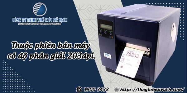 Máy in Datamax I-4208 độ phân giải 203dpi