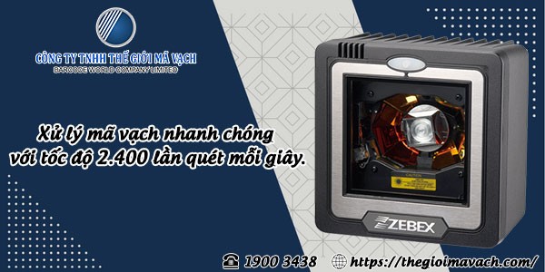 Máy quét mã vạch 1D Zebex Z6082 đa tia để bàn cho hiệu suất cao