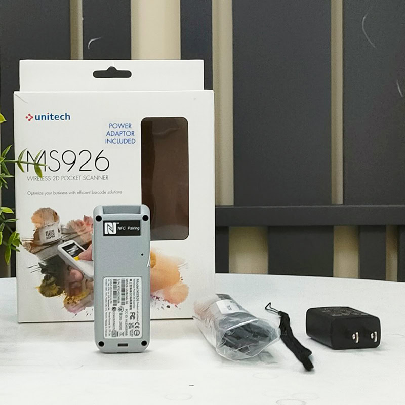 Máy quét mã vạch 2D Unitech MS926 có bộ nhớ, cho hoạt động độc lập