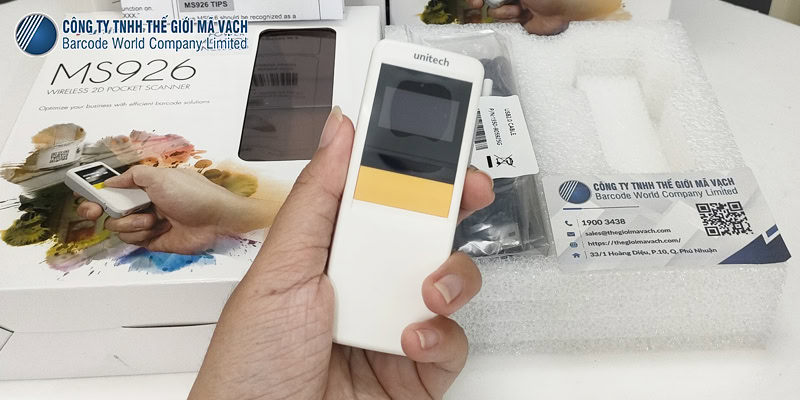 Máy quét mã vạch 2D Unitech MS926 thiết kế bỏ túi nhỏ gọn Máy quét mã vạch 2D Unitech MS926 thiết kế bỏ túi nhỏ gọn