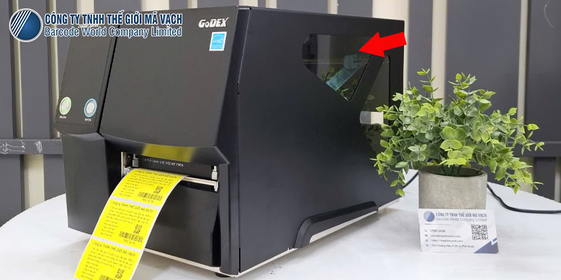 Máy in mã vạch GoDEX ZX430+ thiết kế khung trong suốt tiện ích Máy in mã vạch GoDEX ZX430+ thiết kế khung trong suốt tiện ích