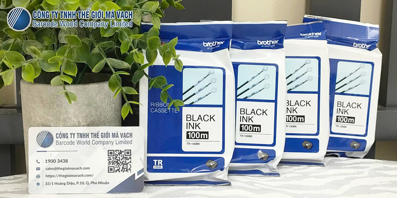 Mực in ống Brother TR-100BK tương thích máy in ống lồng đầu cos