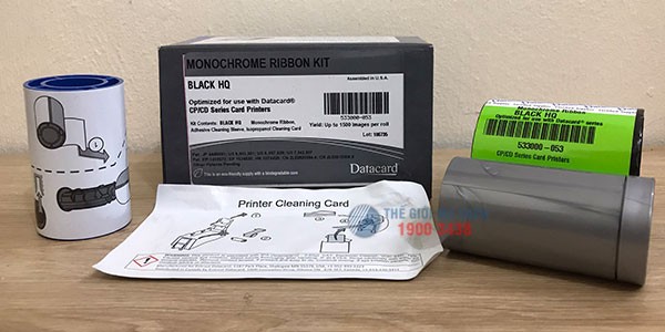Mực in thẻ nhựa đen Datacard 533000-053 (SD260, SD260L, SD360) đảm bảo độ tương thích cùng máy