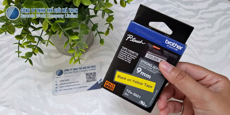 Nhãn in Brother Tze-S621 có độ bền cao