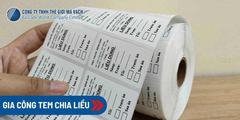 In tem chia liều dùng thuốc theo yêu cầu