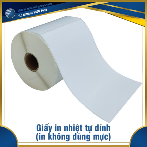 Giấy in nhiệt tự dính (in không dùng mực) đa dạng quy cách