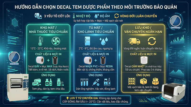 Hướng dẫn chọn chất liệu decal in tem dược phẩm phù hợp Hướng dẫn chọn chất liệu decal in tem dược phẩm phù hợp