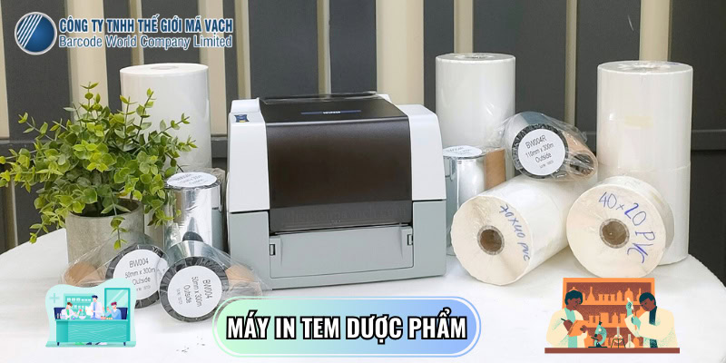 Máy in tem nhãn dán dược phẩm chủ động