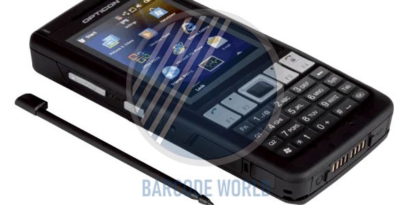 Máy PDA Opticon H-21 có hình dáng giống như chiếc điệc thoại di động