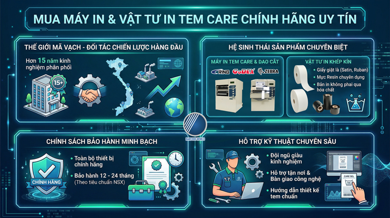 Mua máy in và vật tư in tem care uy tín Mua máy in và vật tư in tem care uy tín