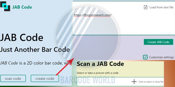Tạo và giải mã Jab code online 