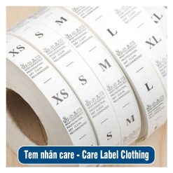 Tem nhãn care (Care Label Clothing) chất lượng