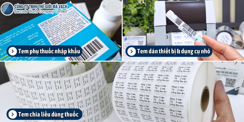 Tem nhãn dược phẩm phổ biến Tem nhãn dược phẩm phổ biến