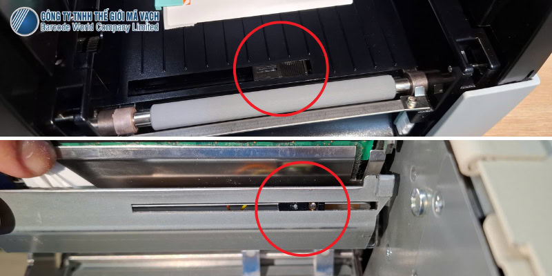 Hiệu chuẩn Calibration máy in mã vạch thất bại do cảm biến bẩn Hiệu chuẩn Calibration máy in mã vạch thất bại do cảm biến bẩn