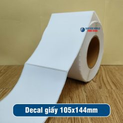 Decal giấy in mã vạch 105x144mm loại 1 tem 1 hàng giá tốt