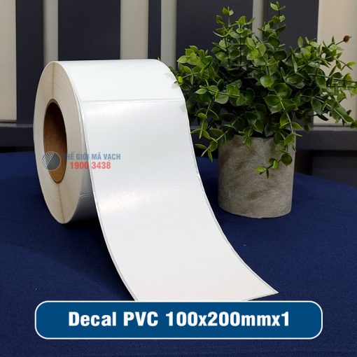 Decal nhựa PVC 100x200mm loại 1 tem 1 hàng giá tốt