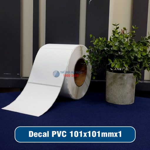 Decal nhựa PVC 101x101mm loại 1 tem 1 hàng giá tốt
