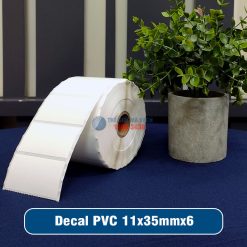 Decal nhựa PVC 11x35mm loại 6 tem 1 hàng giá tốt