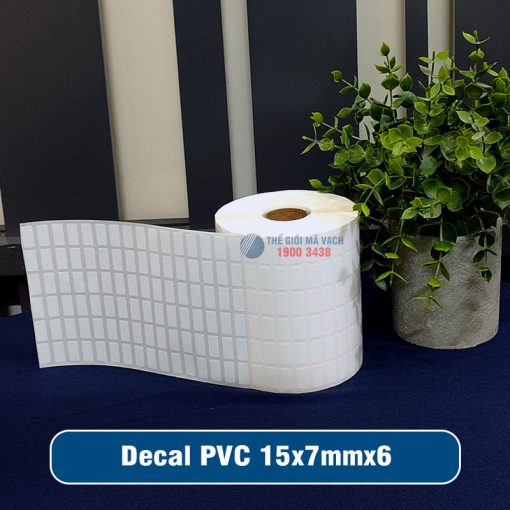Decal nhựa PVC 15x7mm loại 6 tem 1 hàng giá tốt