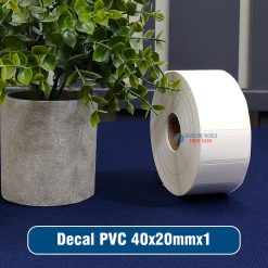 Decal nhựa PVC 40x20mm loại 1 tem 1 hàng giá tốt