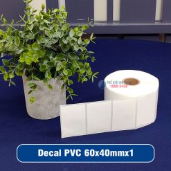 Decal nhựa PVC 60x40mm loại 1 tem 1 hàng giá tốt