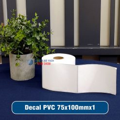 Decal nhựa PVC 75x100mm loại 1 tem 1 hàng giá tốt