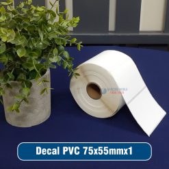 Decal nhựa PVC 75x55mm loại 1 tem 1 hàng giá tốt