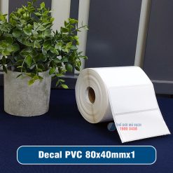Decal nhựa PVC 80x40mm loại 1 tem 1 hàng giá tốt