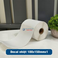 Decal tem in nhiệt 100x150mm loại 1 tem 1 hàng giá tốt
