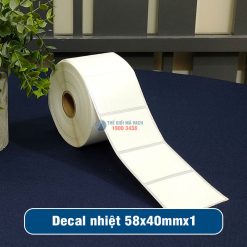 Decal tem in nhiệt 58x40mm loại 1 tem 1 hàng giá tốt
