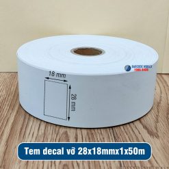 Decal vỡ, tem bể 28x18mm loại 1 tem 1 hàng giá tốt