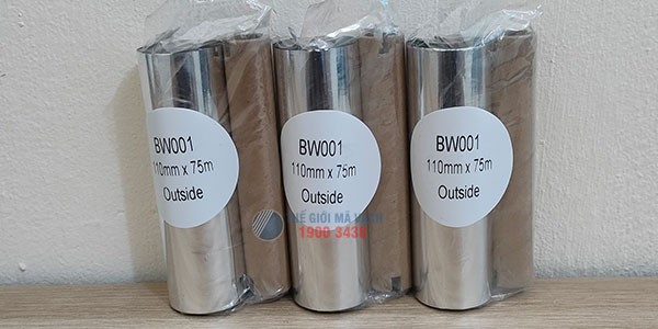 Mực in mã vạch Wax BW001 110mmx75m chất lượng đảm bảo