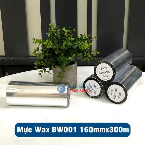 Mực in mã vạch Wax BW001 160mmx300m (1)