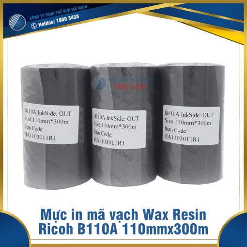 Mực in mã vạch Wax Resin Ricoh B110A