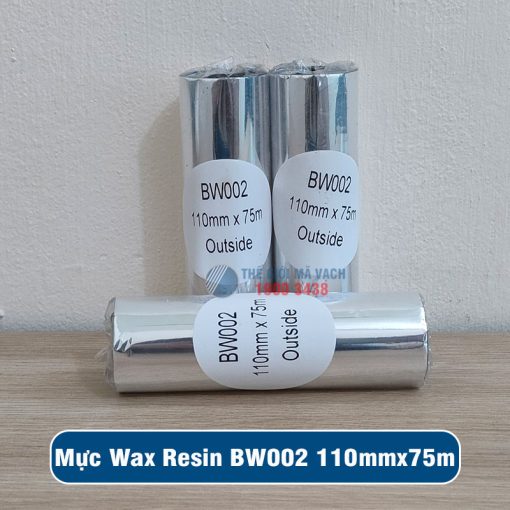 Mực in mã vạch Wax Resin BW002 110mmx75m (1)