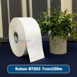 Tem nhãn vải Ruban NT003 7cm (70mm) cuộn 200m giá tốt