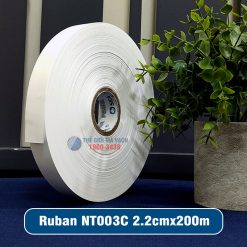 Tem nhãn vải Ruban NT003C 2.2cm (22mm) cuộn 200m giá tốt