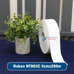 Tem nhãn vải Ruban NT003C 5cm (50mm) cuộn 200m giá tốt
