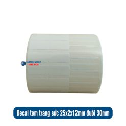 Tem trang sức 25x2x12mm (50x12mm) đuôi 30mm giá tốt