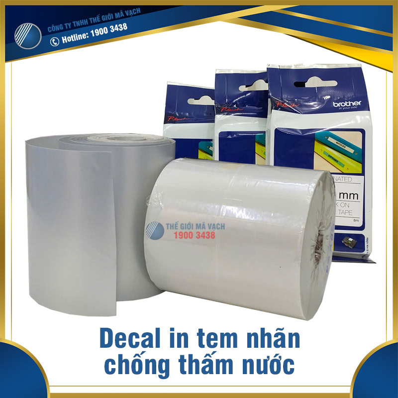 Decal in tem nhãn chống thấm nước với đa dạng chủng loại