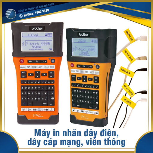 Máy in nhãn dây điện, dây cáp mạng, viễn thông