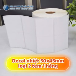 Decal nhiệt 50x45mm loại 2 tem 1 hàng tại Thế Giới Mã Vạch