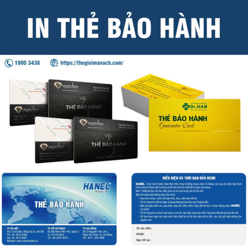 In thẻ bảo hành theo yêu cầu (thẻ nhựa bền, giá tốt)