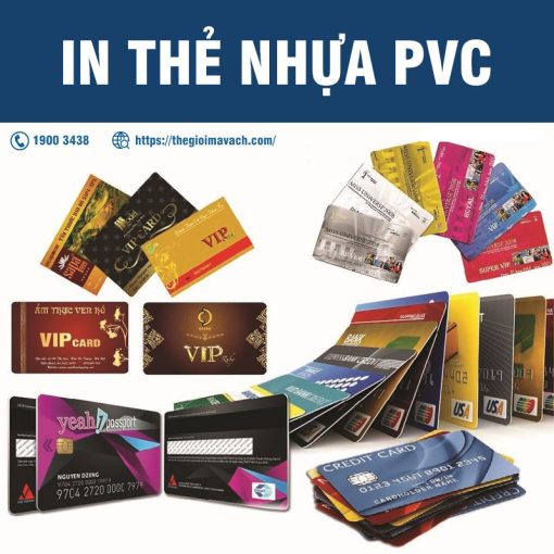 In thẻ nhựa PVC gia công theo yêu cầu giá rẻ, chất lượng