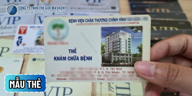 Mẫu thẻ khám bệnh tiêu biểu tại Thế Giới Mã Vạch