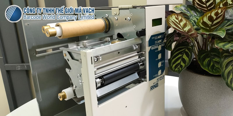 Máy in mã vạch RING 4012PLM+ kết cấu công nghiệp bền chắc Máy in mã vạch RING 4012PLM+ kết cấu công nghiệp bền chắc