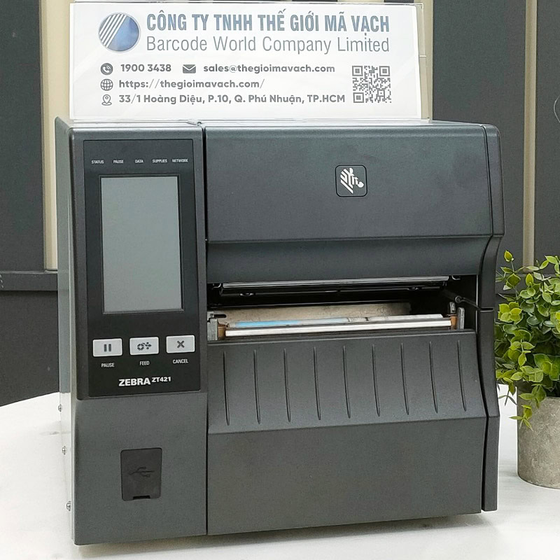 Máy in mã vạch Zebra ZT421 công nghiệp