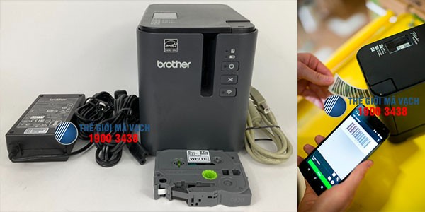 Brother PT-E900W sử dụng nhãn in Brother TZe