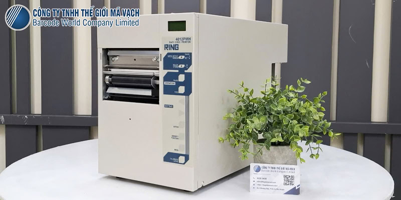 Máy in tem mã vạch RING 4012PMH công nghiệp từ Nhật Bản